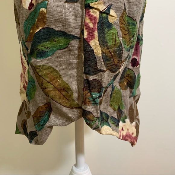 Floral print Linen Summer Dress / top - Picture 7 of 14